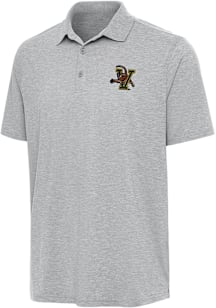 Antigua Vermont Catamounts Mens Grey Par 3 Short Sleeve Polo