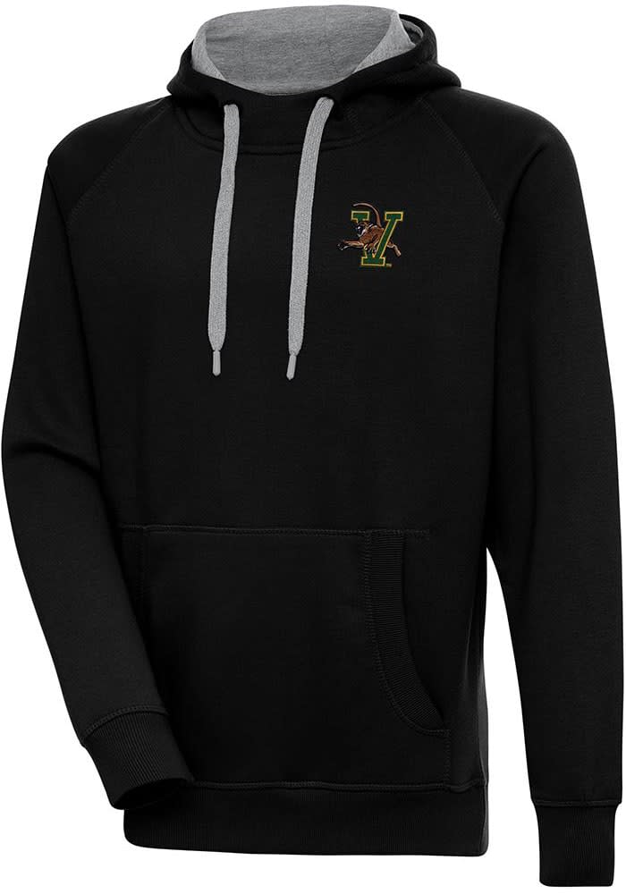Antigua Vermont Catamounts Mens Victory Hoodie - BLACK Antigua Vermont Catamounts Mens Victory Hoodie - BLACK
