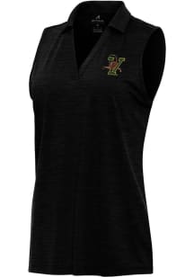 Antigua Vermont Catamounts Womens Black Layout Polo Shirt