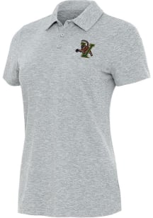 Antigua Vermont Catamounts Womens Grey Matter Short Sleeve Polo Shirt