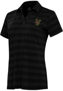 Antigua Vermont Catamounts Womens  Tunnel Short Sleeve Polo Shirt