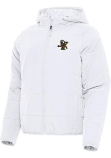 Antigua Vermont Catamounts Womens White Universe Filled Jacket