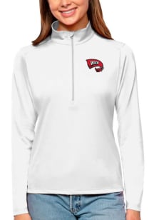 Antigua Western Kentucky Hilltoppers Womens White Tribute 1/4 Zip Pullover