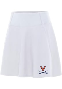Antigua Virginia Cavaliers Womens White Chip Skort Skirt