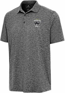 Antigua Austin Gamblers Mens Black Par 3 Short Sleeve Polo