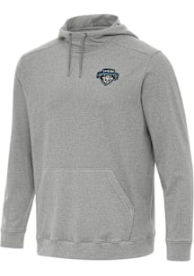 Antigua Carolina Cowboys Mens Grey Cloud Long Sleeve Hoodie