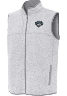 Antigua Carolina Cowboys Mens Grey Fortune Sleeveless Jacket