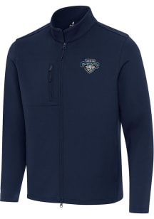 Antigua Carolina Cowboys Mens Navy Blue Objection Light Weight Jacket