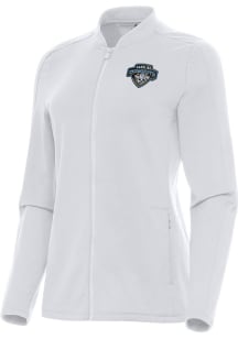 Antigua Carolina Cowboys Womens White Continual Light Weight Jacket
