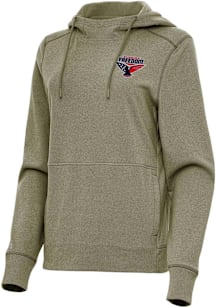 Antigua Florida Freedom Womens Olive Justice Hooded Sweatshirt