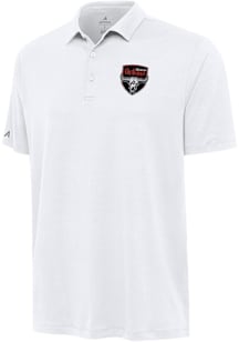 Antigua Kansas City Outlaws Mens White Alternate Reprocess Recycled Short Sleeve Polo