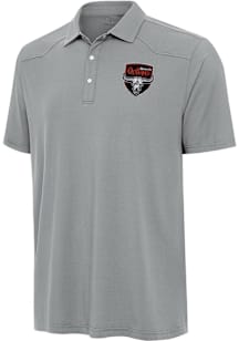 Antigua Kansas City Outlaws Mens Grey Alternate Western Short Sleeve Polo