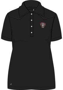 Antigua Missouri Thunder Womens Black Western Short Sleeve Polo Shirt