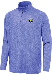 Antigua Nashville Stampede Mens Blue Hunk Long Sleeve Qtr Zip Pullover