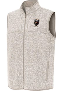 Antigua Texas Rattlers Mens Oatmeal Fortune Sleeveless Jacket