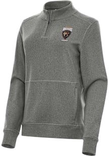Antigua Texas Rattlers Womens Black Crush Qtr Zip