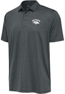 Antigua Nevada Wolf Pack Mens Grey Ellipse Short Sleeve Polo