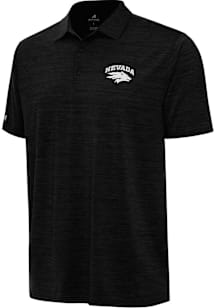 Antigua Nevada Wolf Pack Mens Black Layout Short Sleeve Polo