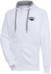 Antigua Nevada Wolf Pack Mens White Victory Long Sleeve Full Zip Jacket