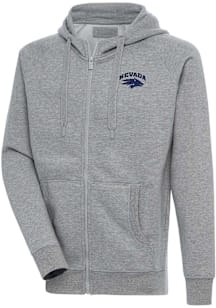 Antigua Nevada Wolf Pack Mens Grey Victory Long Sleeve Full Zip Jacket