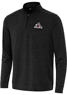 Antigua New Mexico State Aggies Mens Black Bright Long Sleeve Qtr Zip Pullover