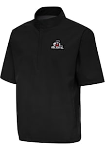 Antigua New Mexico State Aggies Mens Black Brisk Short Sleeve Jacket