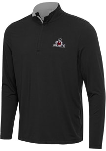 Antigua New Mexico State Aggies Mens Black Content Long Sleeve Qtr Zip Pullover