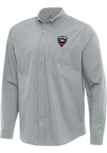 Antigua DC United Mens Grey Flight Long Sleeve Dress Shirt