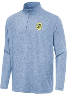 Antigua Nashville SC Mens Blue Hunk Long Sleeve Qtr Zip Pullover