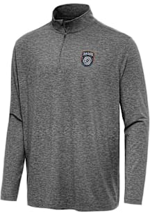 Antigua San Diego FC Mens Black Hunk Long Sleeve Qtr Zip Pullover