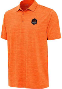 Antigua Houston Dynamo Mens Orange Layout Short Sleeve Polo