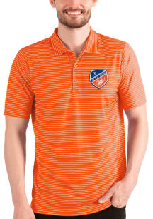 Antigua FC Cincinnati Mens Orange Esteem Short Sleeve Polo