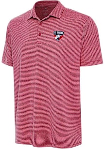 Antigua FC Dallas Mens Red Scheme Short Sleeve Polo