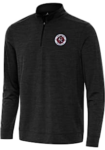 Antigua New England Revolution Mens Black Bright Long Sleeve Qtr Zip Pullover