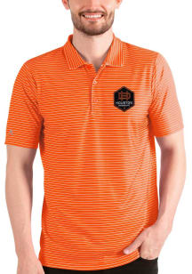 Antigua Houston Dynamo Mens Orange Esteem Short Sleeve Polo