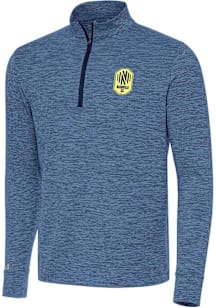 Antigua Nashville SC Mens Navy Blue Cause Long Sleeve Qtr Zip Pullover