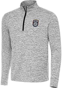 Antigua San Diego FC Mens Black Cause Long Sleeve Qtr Zip Pullover