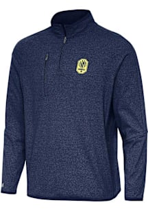 Antigua Nashville SC Mens Navy Blue Certain Long Sleeve Qtr Zip Pullover