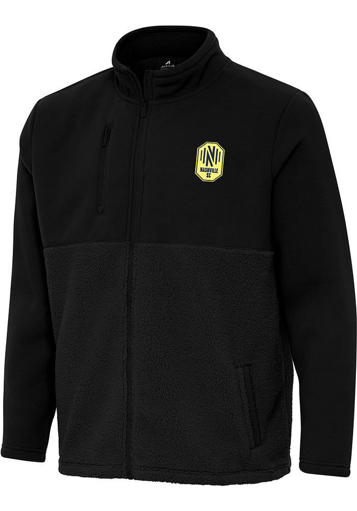 Antigua Nashville SC Mens BLACK Daily Fused Medium Weight Jacket Antigua Nashville SC Mens BLACK Daily Fused Medium Weight Jacket