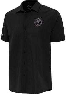 Antigua Inter Miami CF Mens  Activate Short Sleeve Dress Shirt