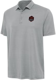 Antigua Houston Dynamo Mens Grey Reprocess Recycled Short Sleeve Polo