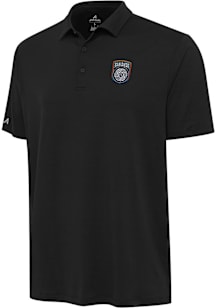 Antigua San Diego FC Mens Black Reprocess Recycled Short Sleeve Polo