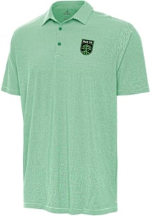Antigua Austin FC Mens Green Twine Short Sleeve Polo