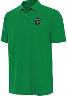 Antigua Austin FC Mens Green Era Short Sleeve Polo