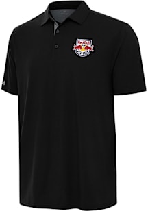 Antigua New York Red Bulls Mens Black Era Short Sleeve Polo