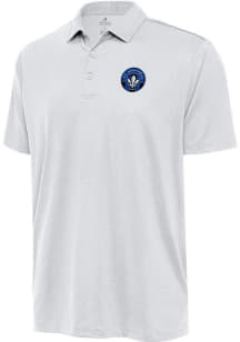 Antigua Montreal Impact Mens White Ellipse Short Sleeve Polo