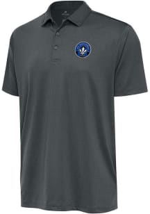 Antigua Montreal Impact Mens Grey Ellipse Short Sleeve Polo