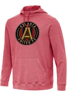 Antigua Atlanta United FC Mens Red Full Front Cloud Long Sleeve Hoodie