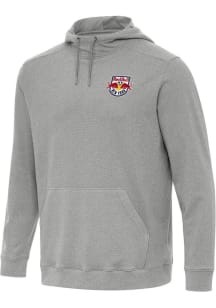 Antigua New York Red Bulls Mens Grey Cloud Long Sleeve Hoodie