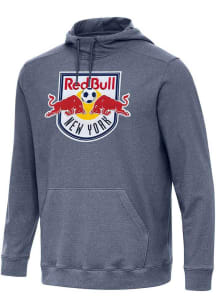 Antigua New York Red Bulls Mens Navy Blue Full Front Cloud Long Sleeve Hoodie